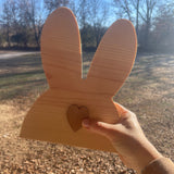 Unfinished DIY Easter Bunny Wood Cutout Delightful Wood Easter Bunny Shelf Sitter!