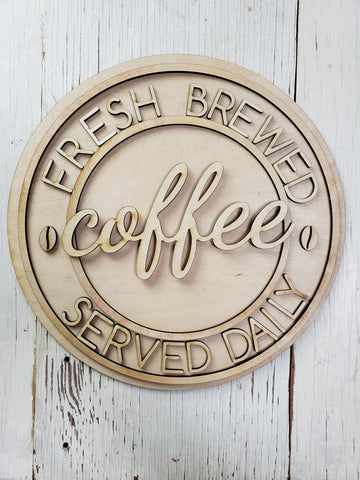 Coffee Bar - Fresh Brewed Daily - BLANK