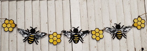 Buzzing Bee Banner - BLANK