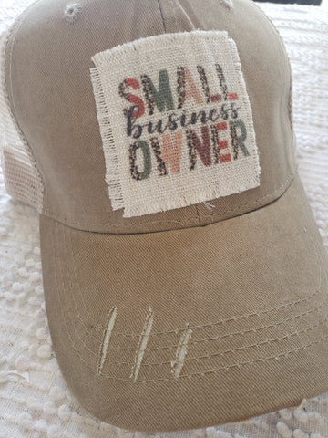 Small Business Owner Patch - Choice of Baseball Cap
