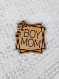Boy Mom Keychain - Choice of Wristlet
