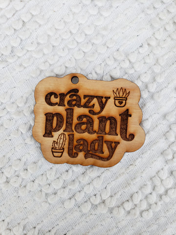 Crazy Plant Lady Keychain - Choice of Wristlet