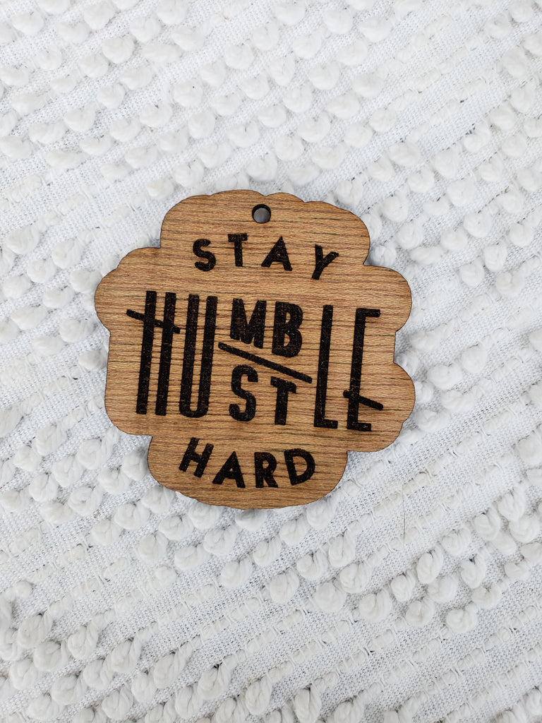 Stay Humble Hustle Hard Keychain - Choice of Wristlet