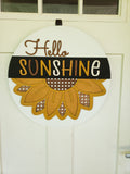 Sunflower Door Hanger - BLANK