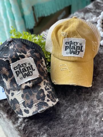 Crazy Plant Lady Patch - Choice of Baseball Cap