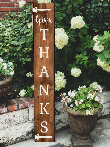 3D Give Thanks Porch Sign Kit - BLANK