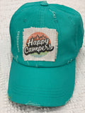 shopping  leopard hat  hat match  happy camper hat  happy camper  custom hat  camping  camp  baseball hat  baseball cap