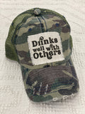 drinks well with others  baseball cap