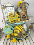 tiered tray  tier tray  honeybee  glowforge  diy kit  diy  craft kit  blank  bee tray  bee tiered tray  bee kit  bee