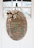 unfinished door hanger  round door hanger  porch  personalized gift  personalized  oval door hanger  farmhouse  door hangers  door hanger  diy kit  diy  DH  craft kit