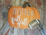 Football & Fall Y'all Door Hangers - BLANK