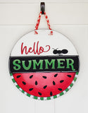 watermelon  Summer door hanger  summer  round door hanger