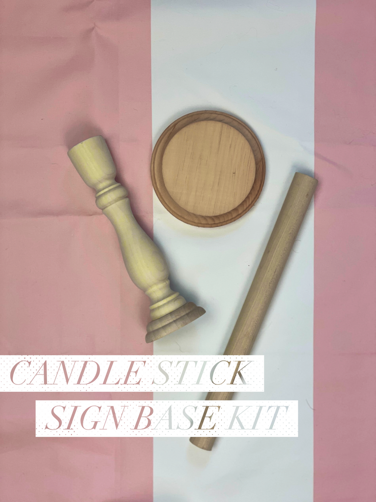 Interchangeable Candlestick + Topper of your choice