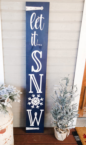 3D Let It Snow Porch Sign Kit - BLANK